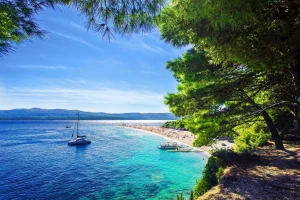 Relax on the golden sands of Zlatni Rat Beach