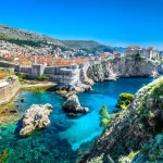 croatia landscape cityscape dubrovnik aerial panoramic view at famous european travel destination dubrovnik cityscape on adriatic coast croatia