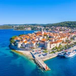 Panorama of Croatian town Korcula