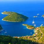 Island Mljet in Croatia, view to Prozurska luka