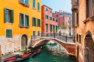 Glide through Venice's waterways, where history flows